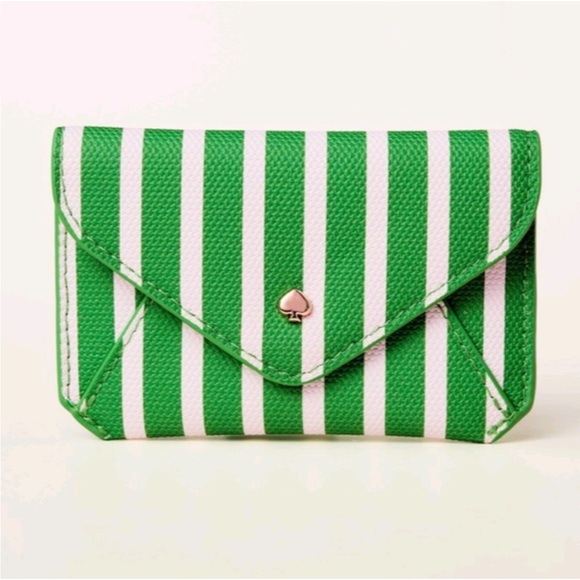 Kate Spade X Target Handbags - NWT Kate Spade New York x Target Stripe Envelope Card Case
Green/White